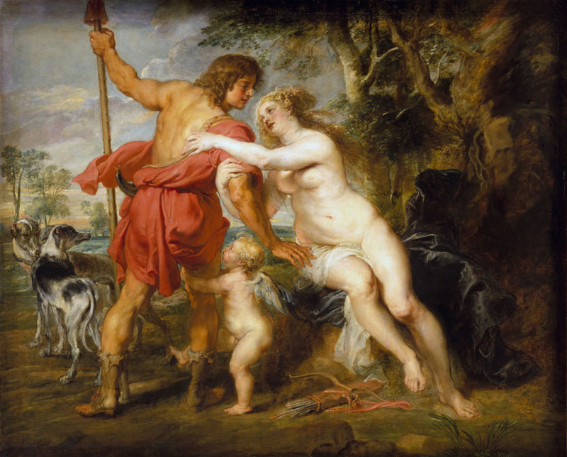 Венера и Адонис. Рубенс.