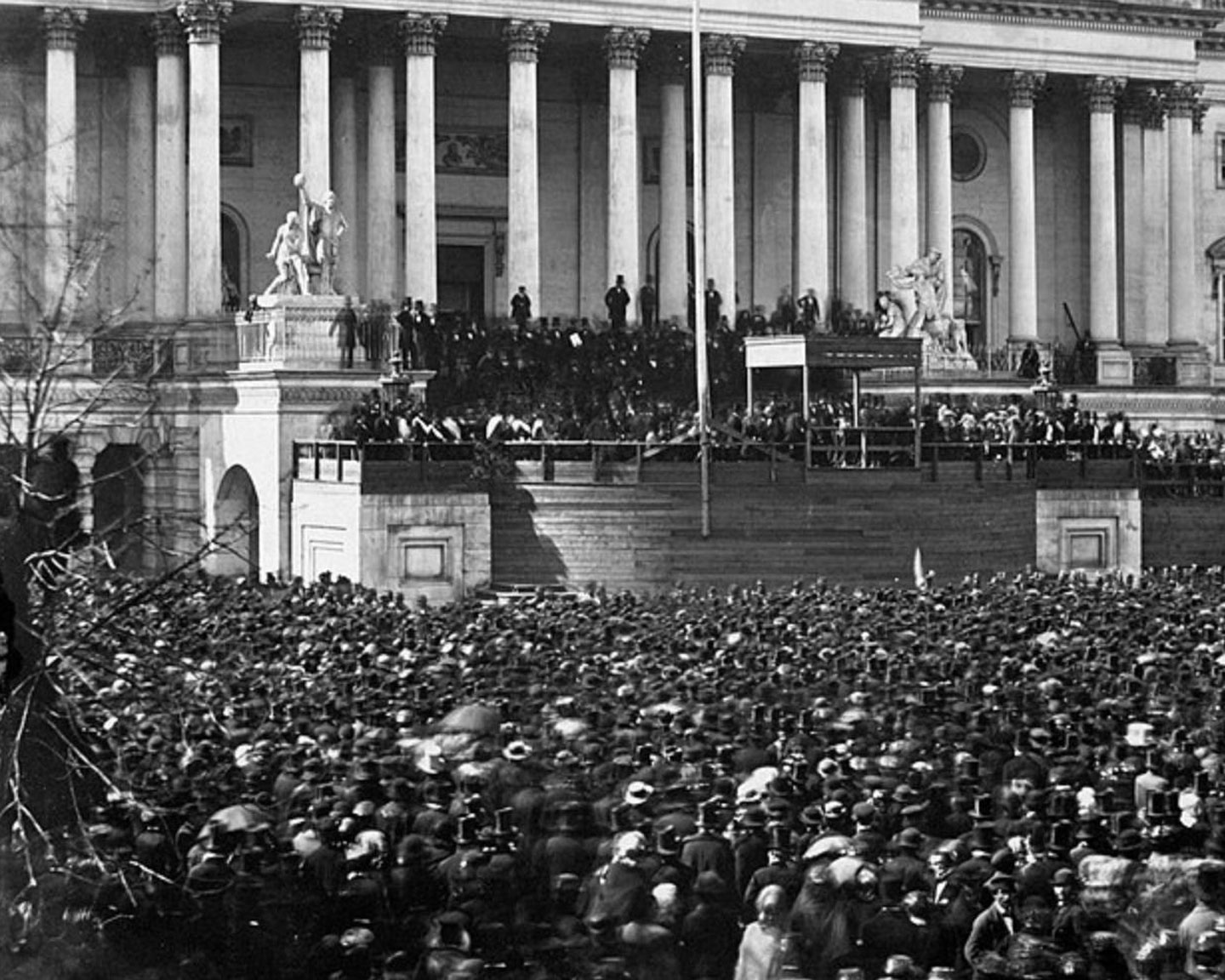 Инаугурация президента США Авраама Линкольна, 1860 г, Капитолий, Вашингтон.