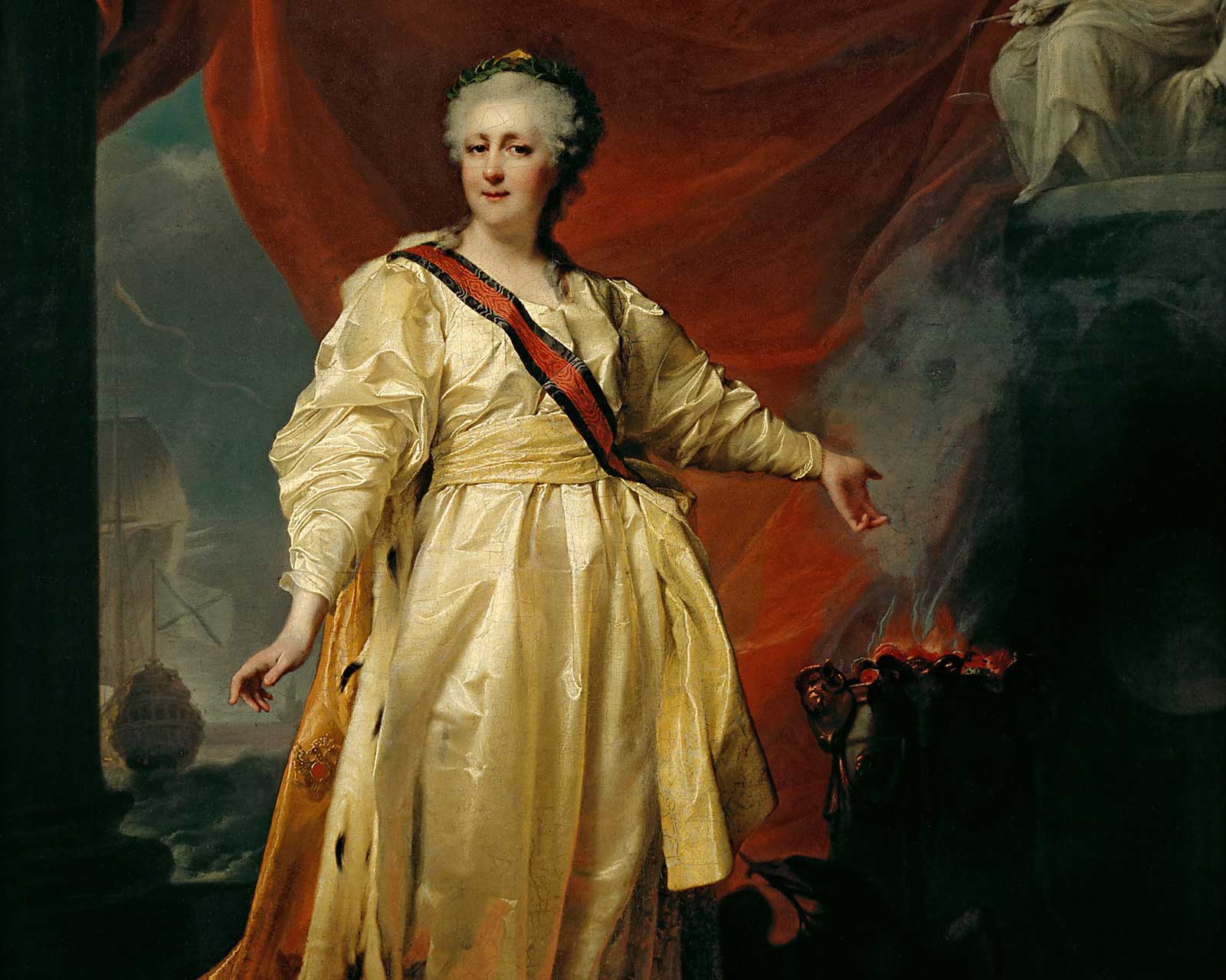 Екатерина II – законодательница в храме богини Правосудия. Д.Г. Левицкий. 1783.