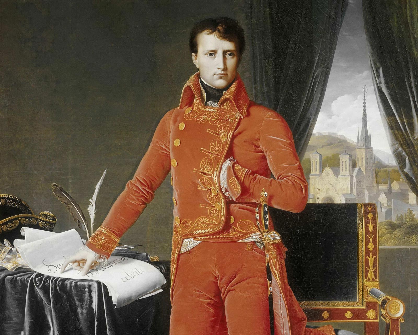 Бонапарт — первый консул, 1803-1804 гг. Жан-Огюст-Доминик Энгр.