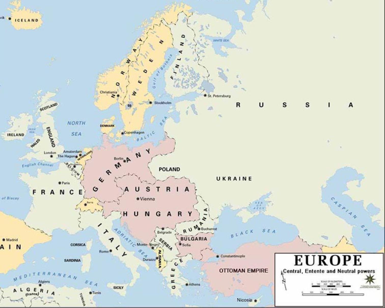Европа в канун Первой Мировой войны. 