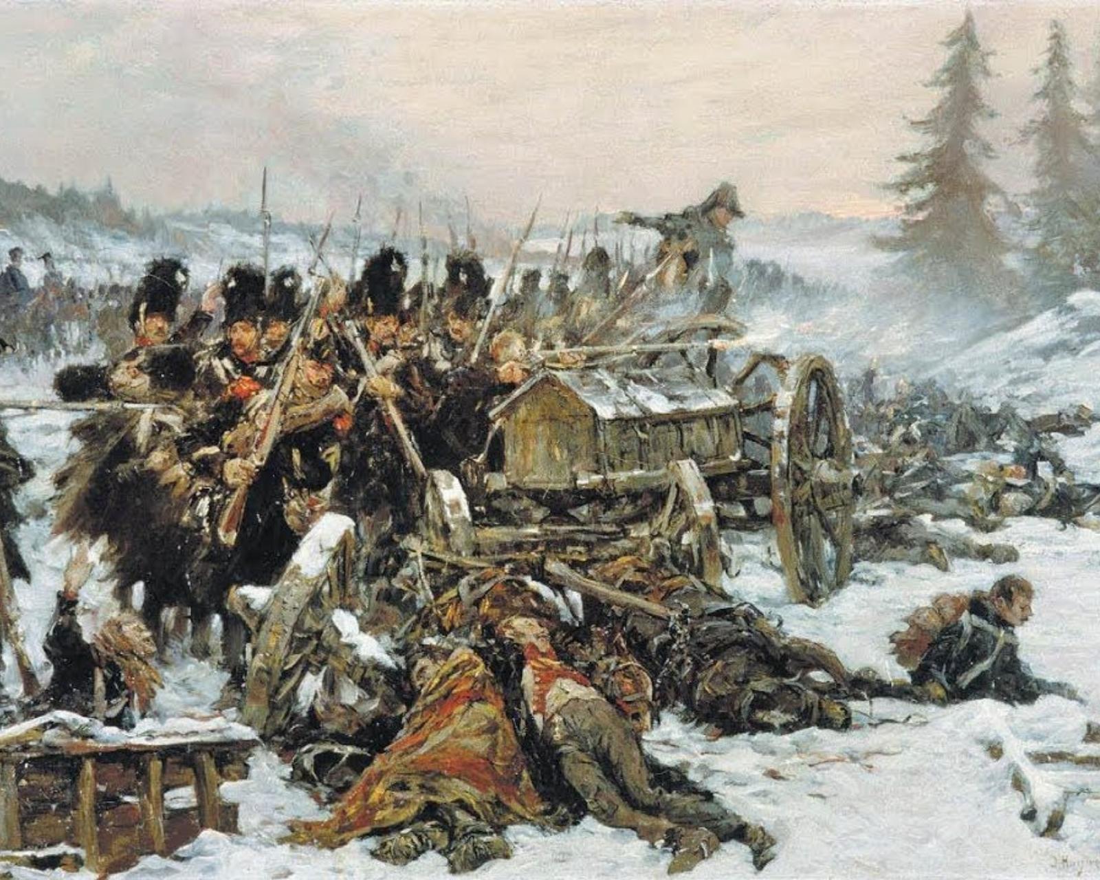 Гвардия в сражении под Красным.