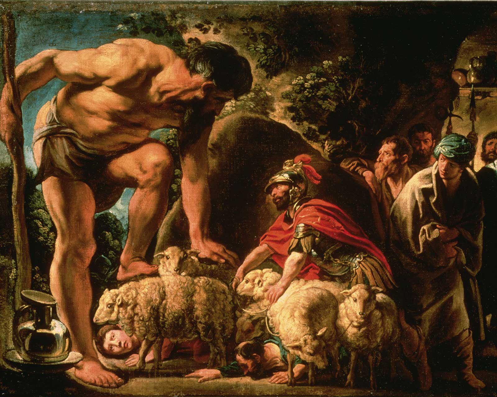 Одиссей и Полифем, первая половина 17-го века. Якоб Йорданс
