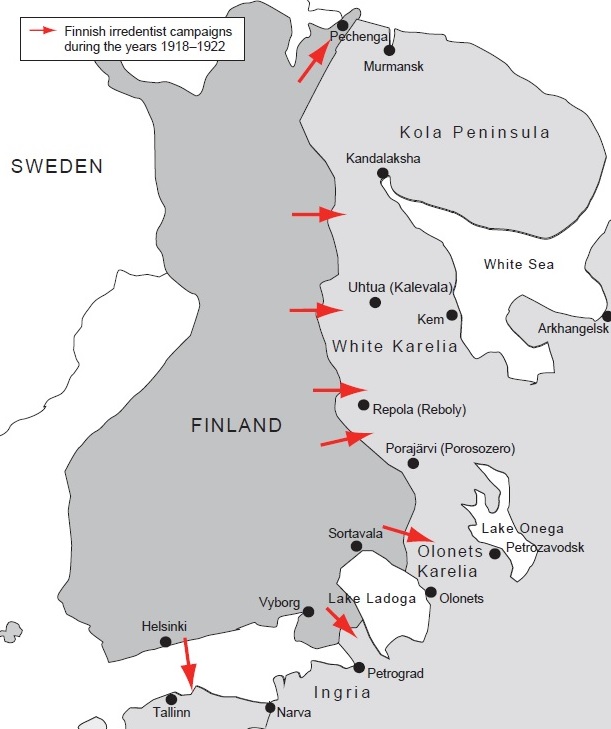 Действия финских добровольцев в 1918 – 1922 годах