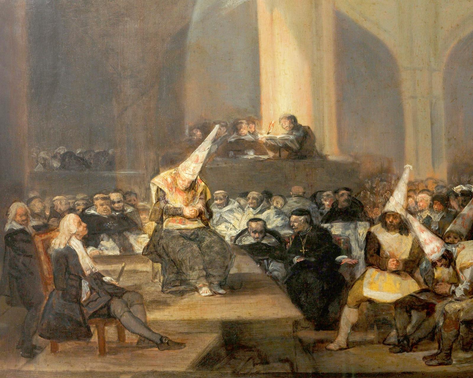 Трибунал инквизиции. Франсиско Гойя, 1819 год.