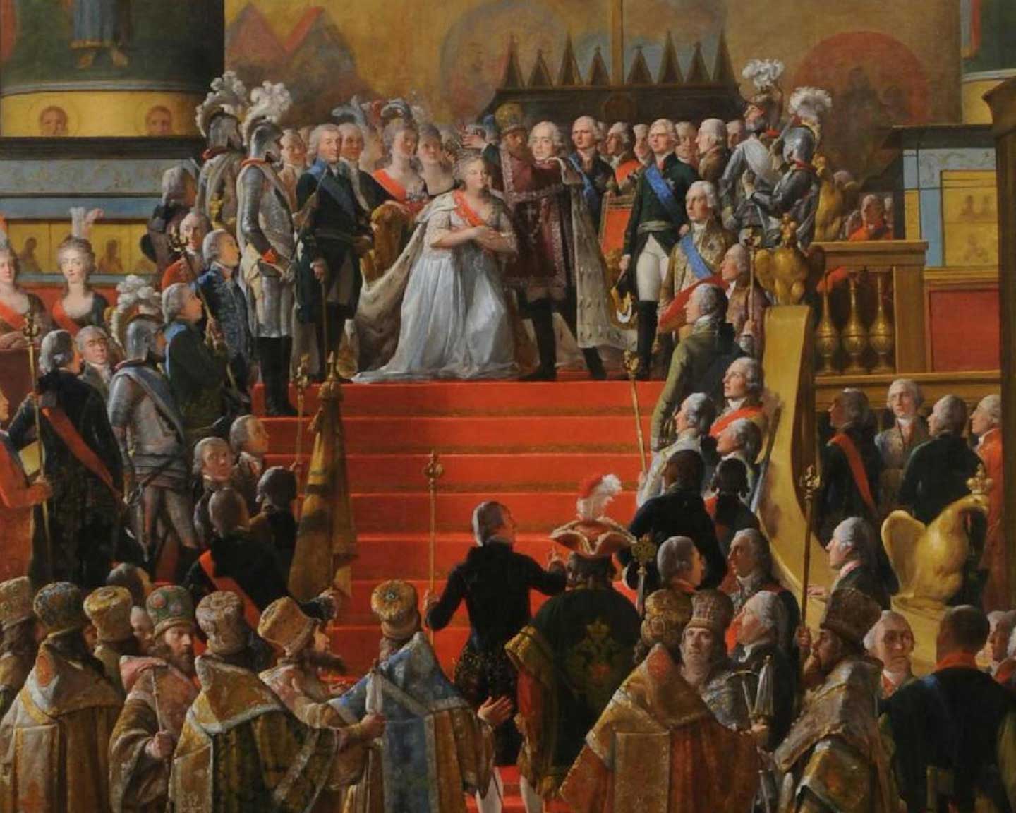 «Коронация Павла I и Марии Фёдоровны», 1799 г. М. Ф. Квадаль. 
