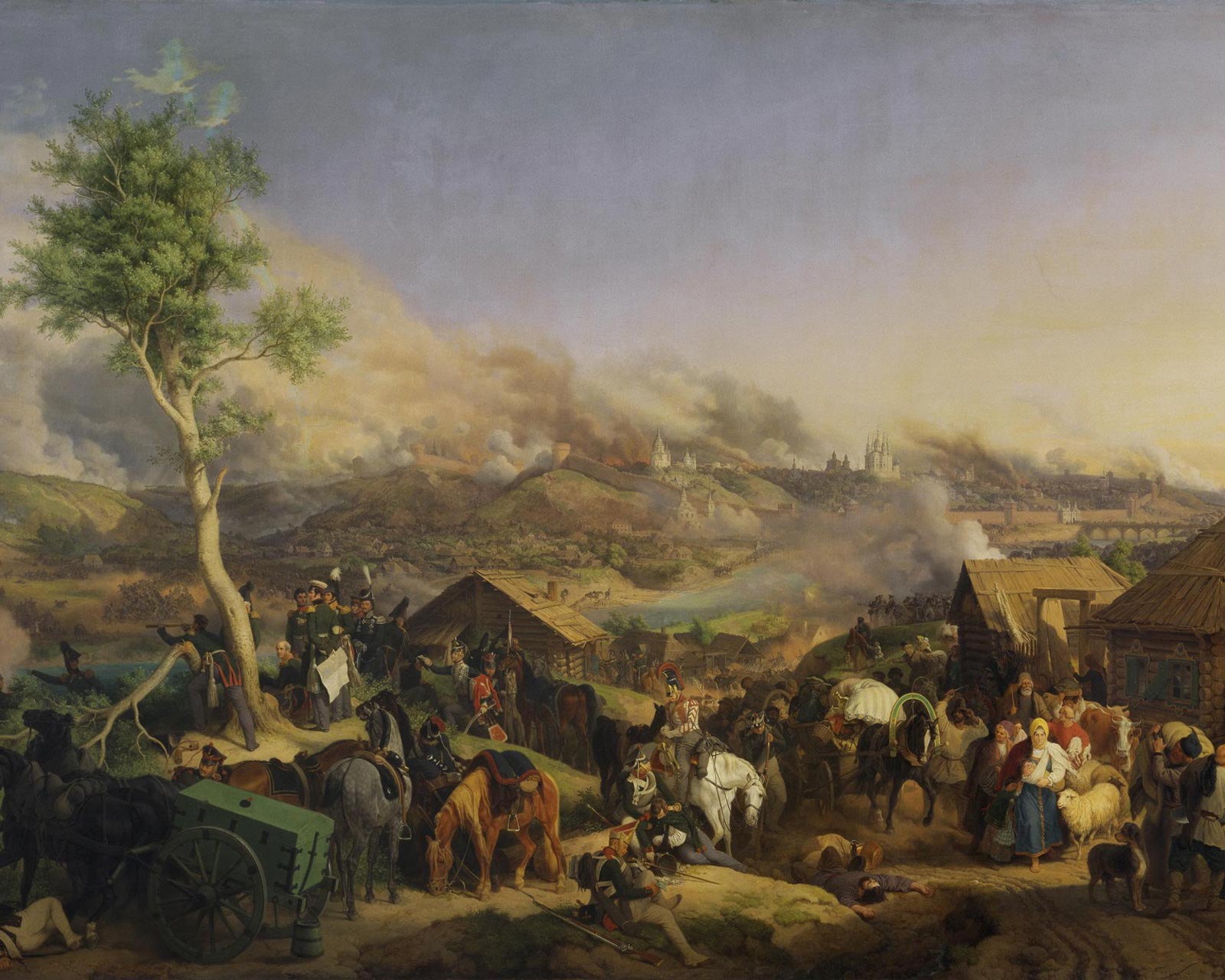 «Сражение при Смоленске 17 августа 1812 года», 1846 г. Петер фон Гесс.