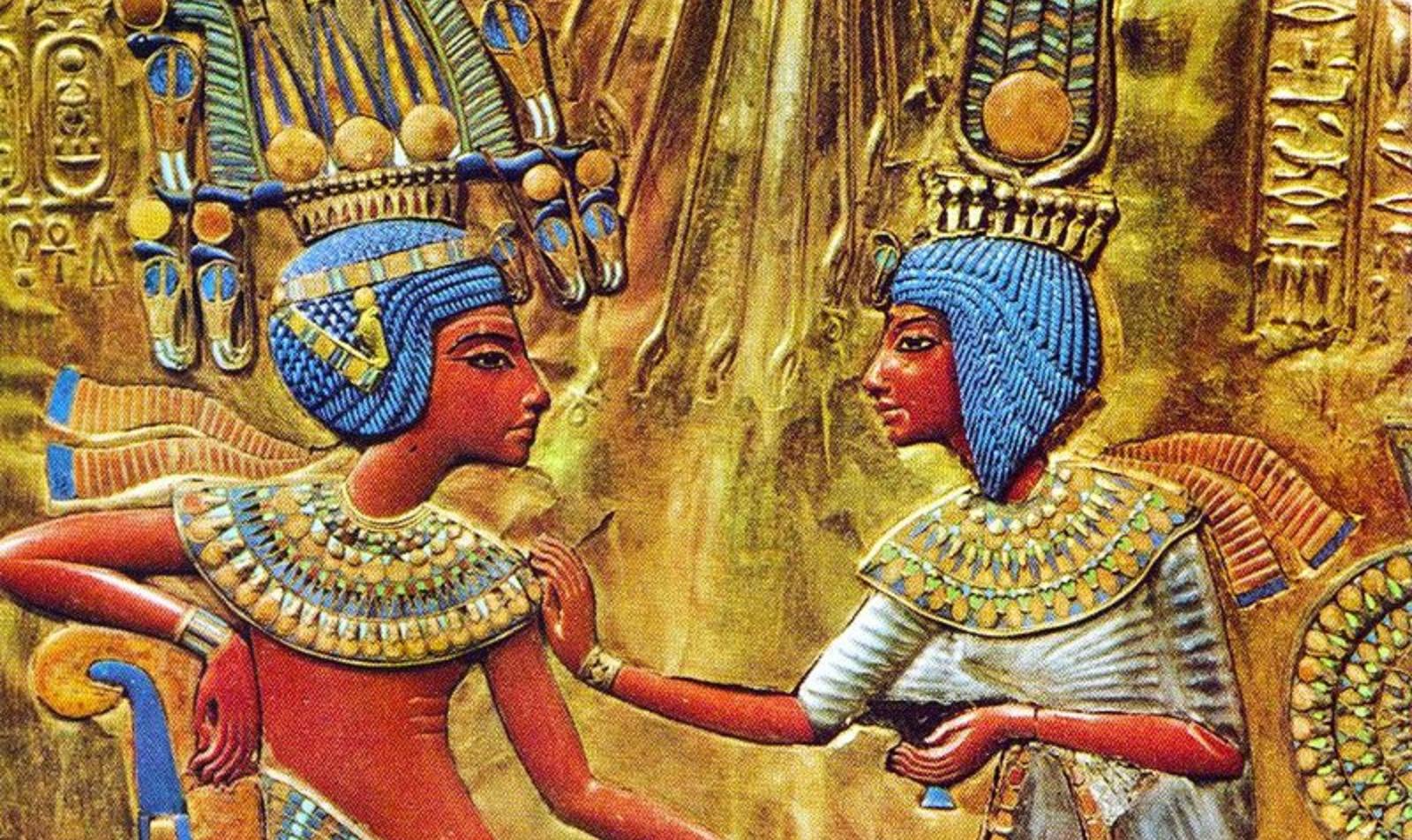 Тутанхамон и Анхесенамон.