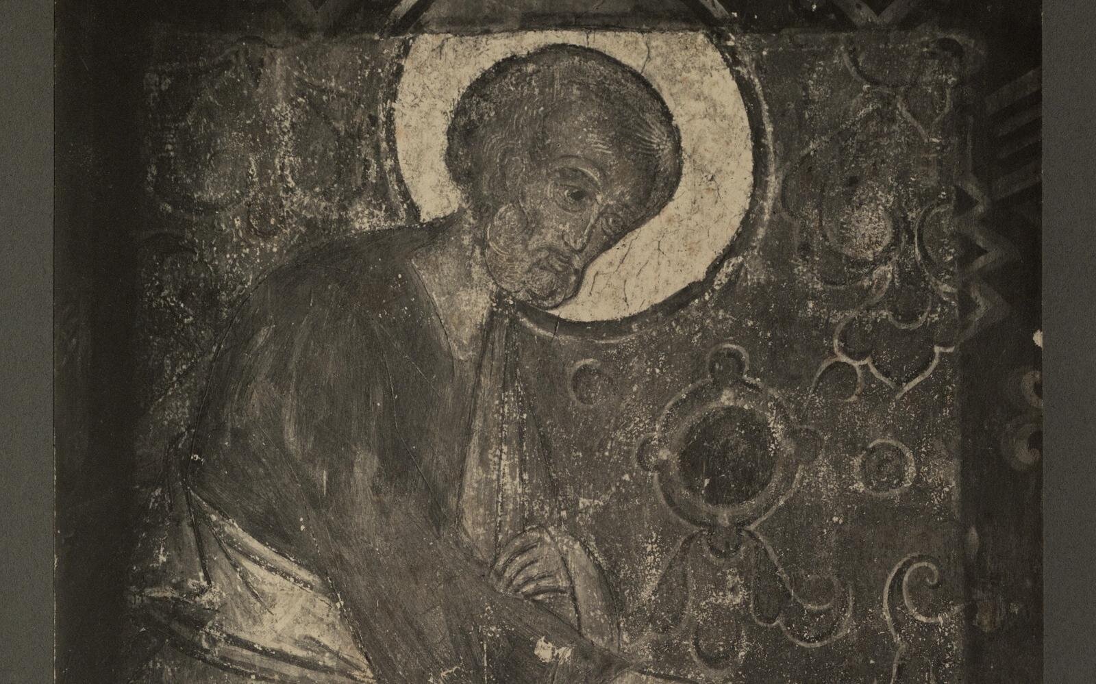 Фотографии фрески Исцеление Тавифы ап. Петром после расчистки в сентябре 1910 г. 