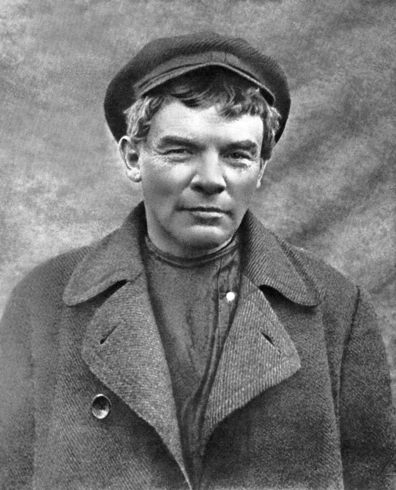 Ленин в гриме во время последнего подполья.