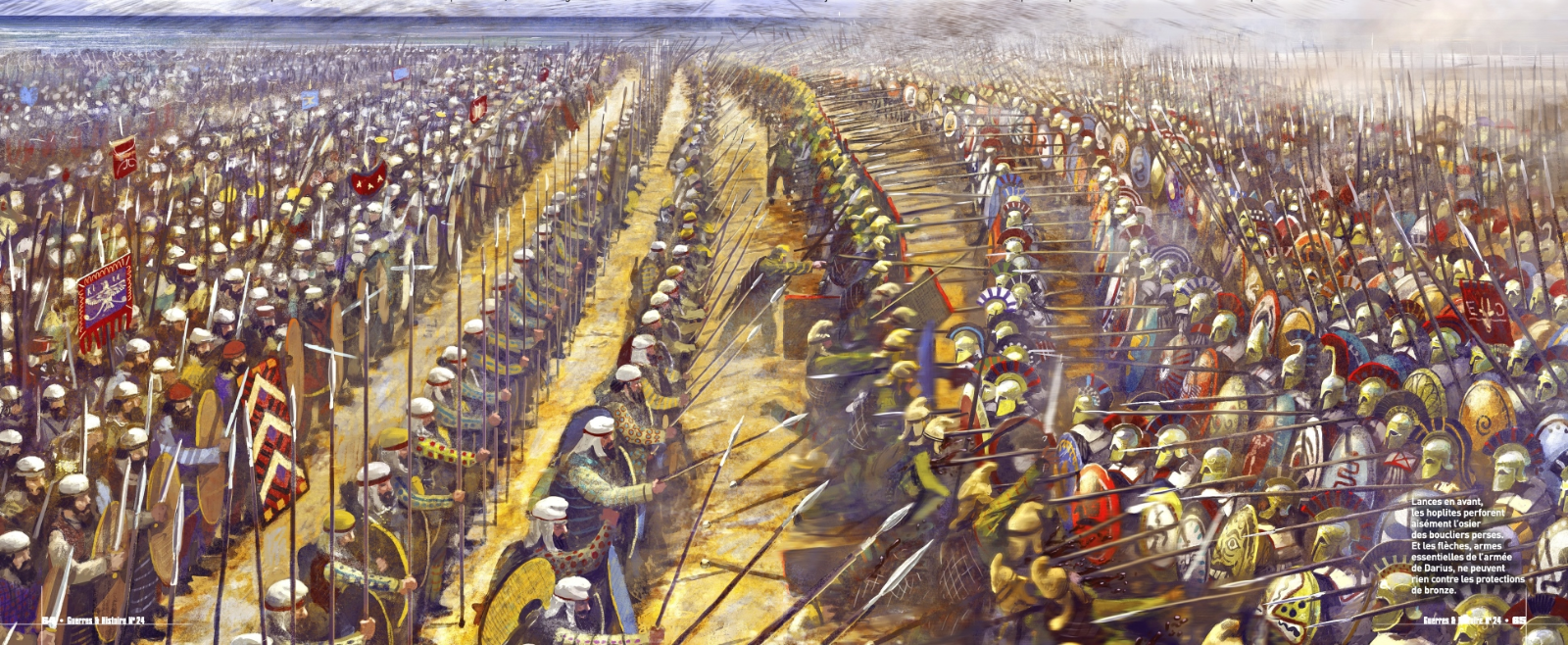 Бой фаланги с персидской армией.