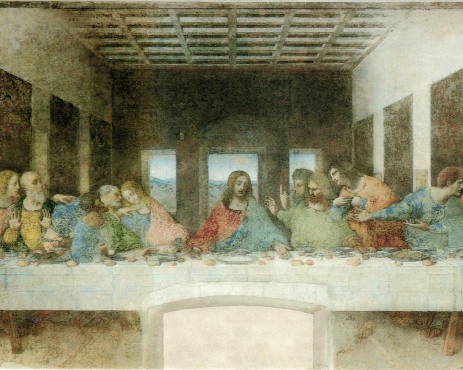 Фрагмент картины «Тайная вечеря», 1495−1498. 