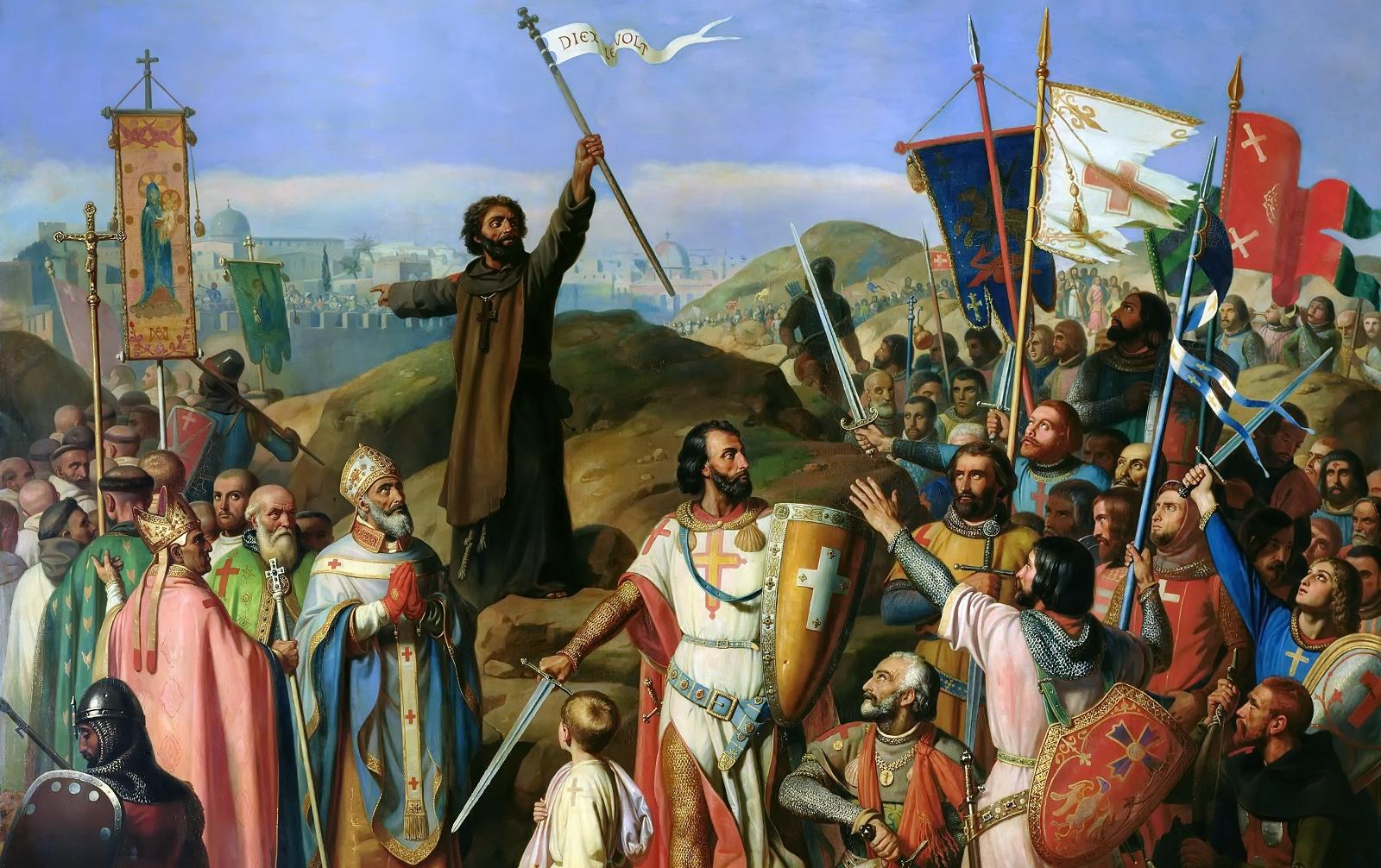 Шествие крестоносцев вокруг Иерусалима 14 июля 1099 года.