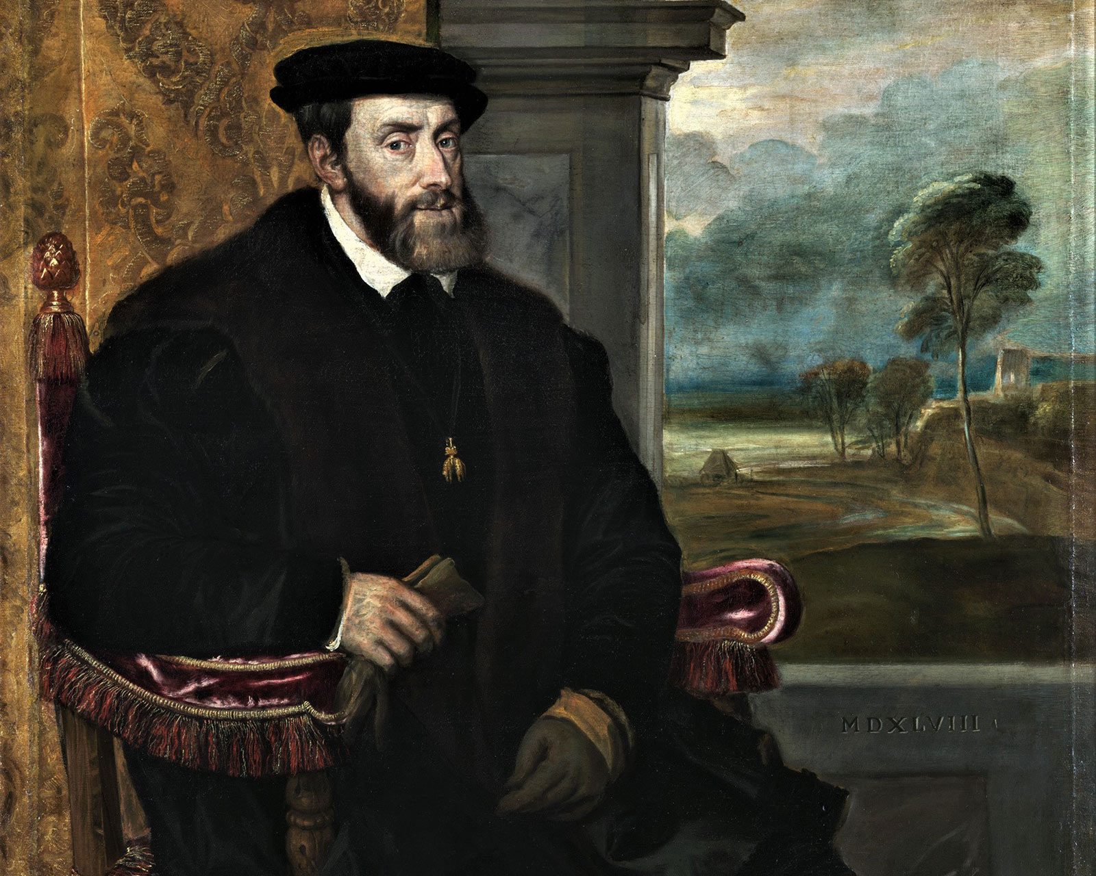 Портрет Карла V, 1548 г. Тициан.