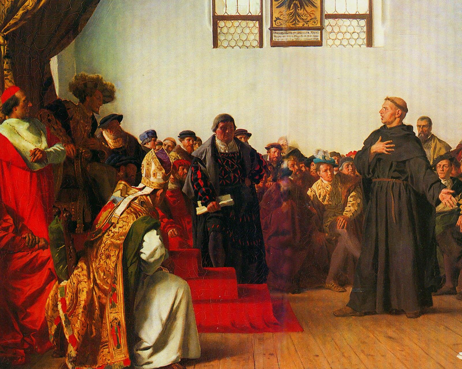 Лютер в Вормсе: «На сём я стою…», 1877 г. Антон фон Вернер.