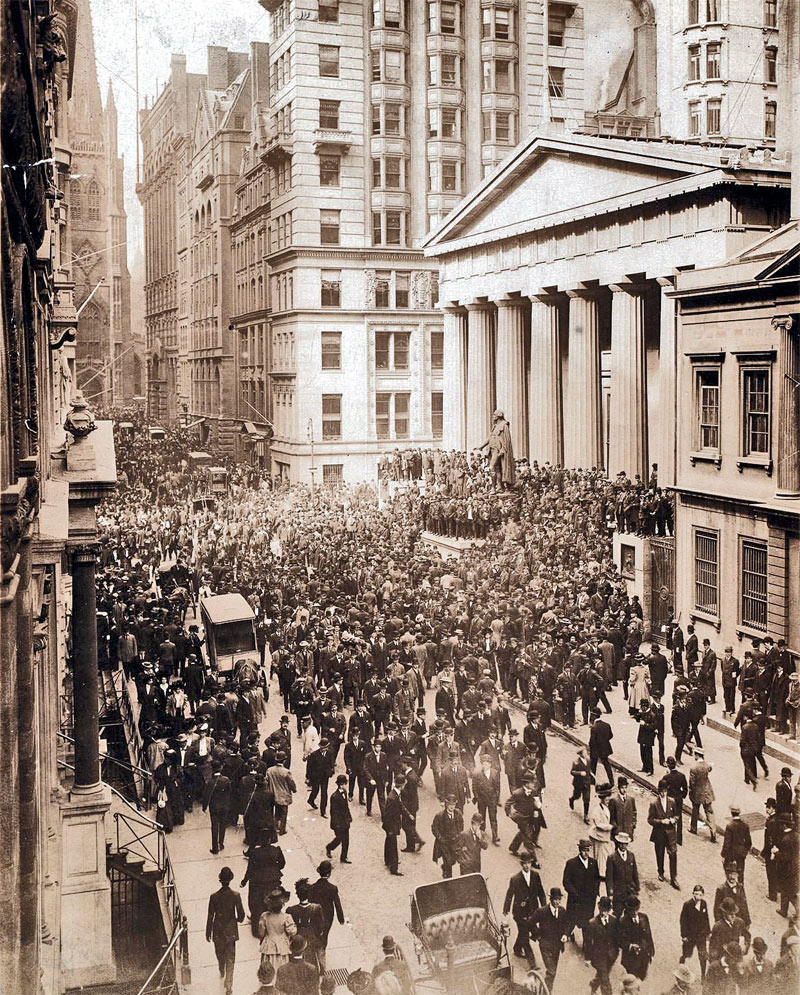 Банковской паники в октябре 1907 года.