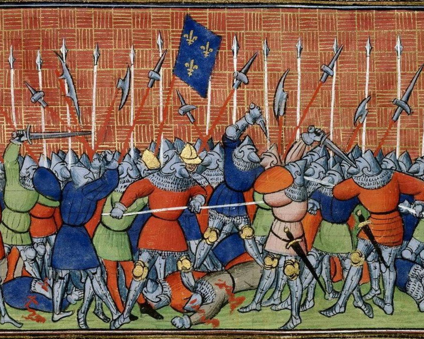 Битва французских рыцарей.