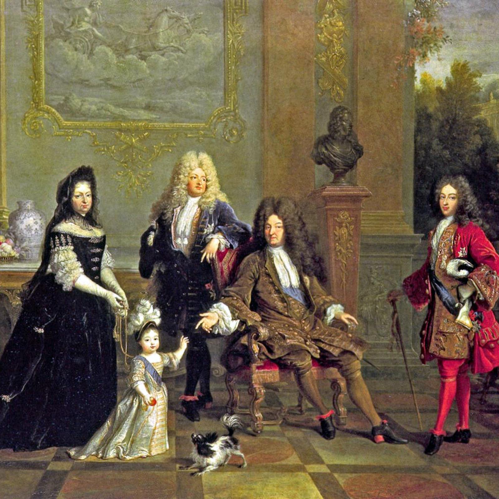 Людовик XIV с семьей. 