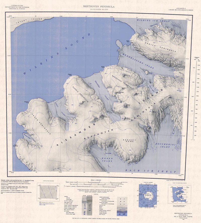 Карта Земли Александра I.