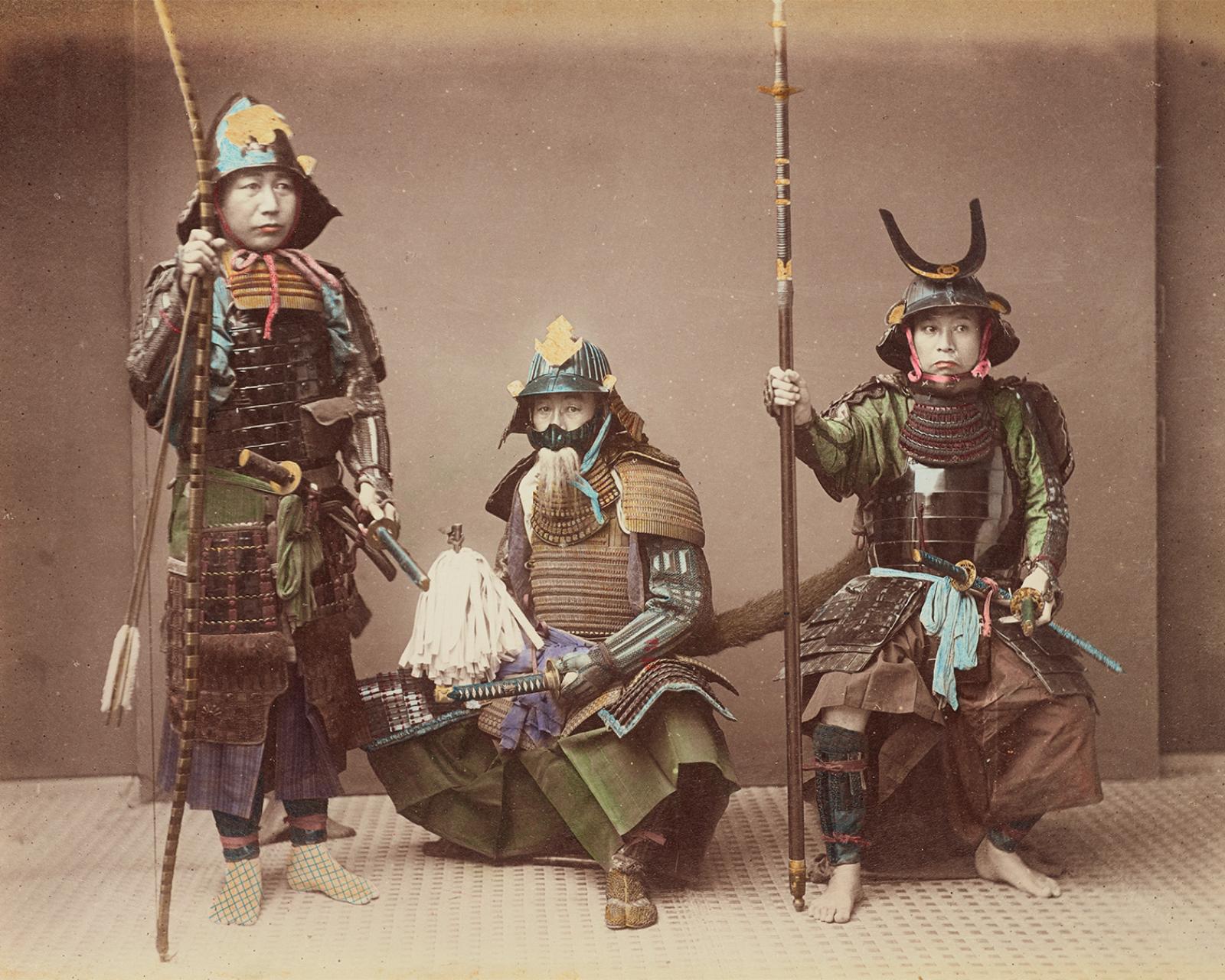 Воины в доспехах, 1880-е.