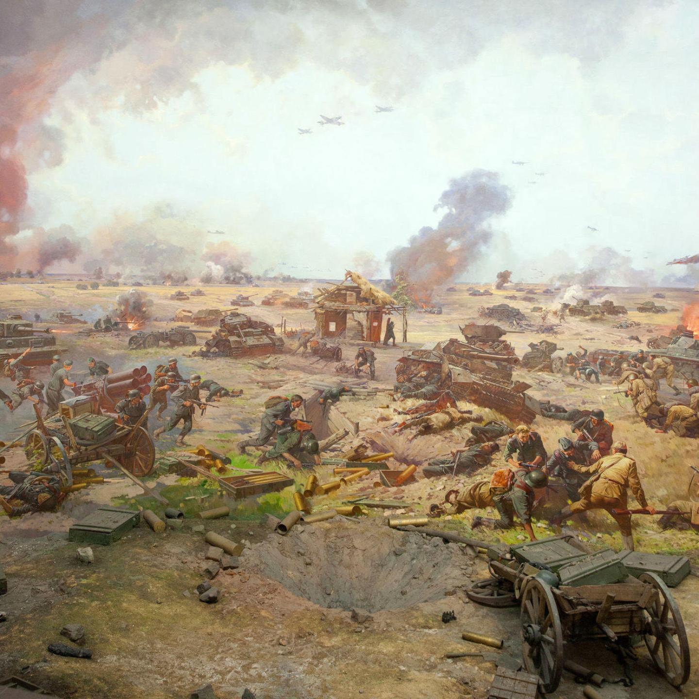 Диорама «Курская битва», фрагмент. 