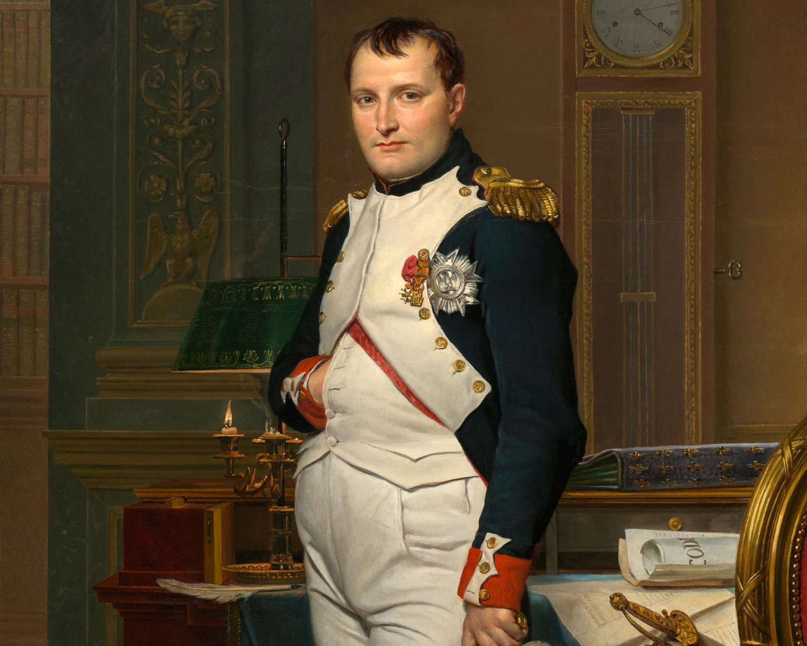 Наполеон в своём кабинете, 1812 г. Жак-Луи Давид.