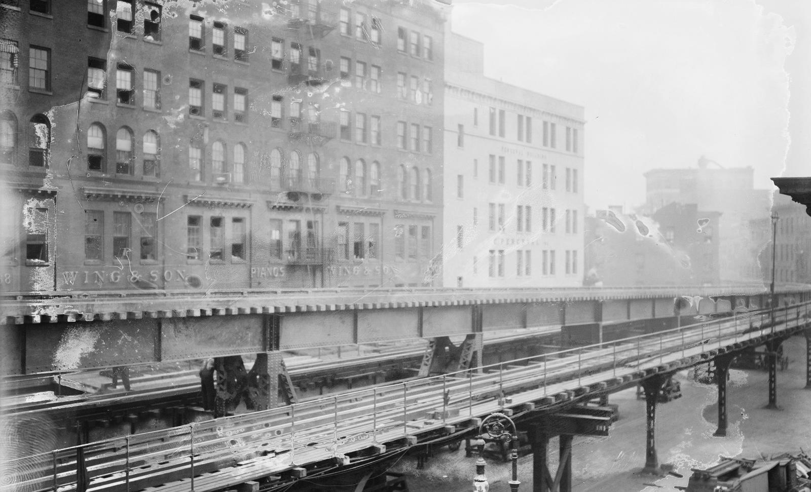 Линия Девятого Авеню в 1914 году.
