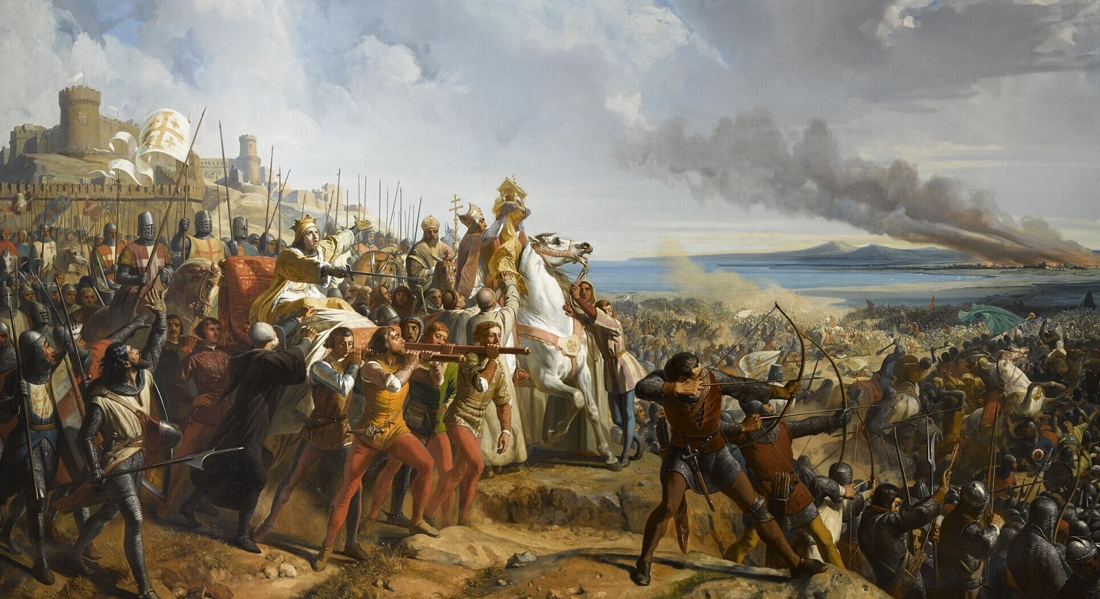 Балдуин при Монжизаре. Шарль Ларивьер, 1843 год.