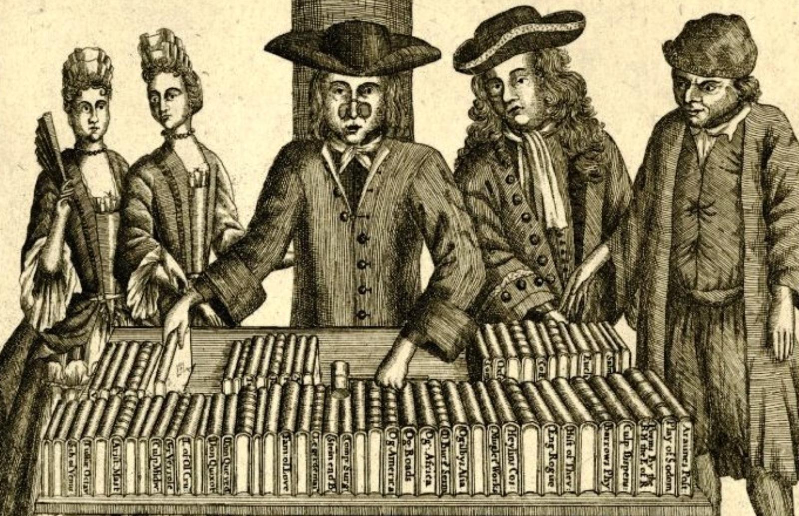 Саттон Николлс. Аукционист, продающий книги повешенного врача в Лондоне, ок. 1700. 