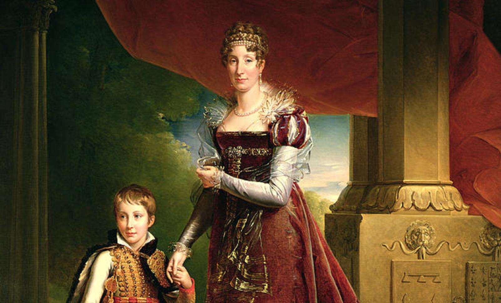 Мария Амалия с сыном. Франсуа Жерар 1820-е. 
