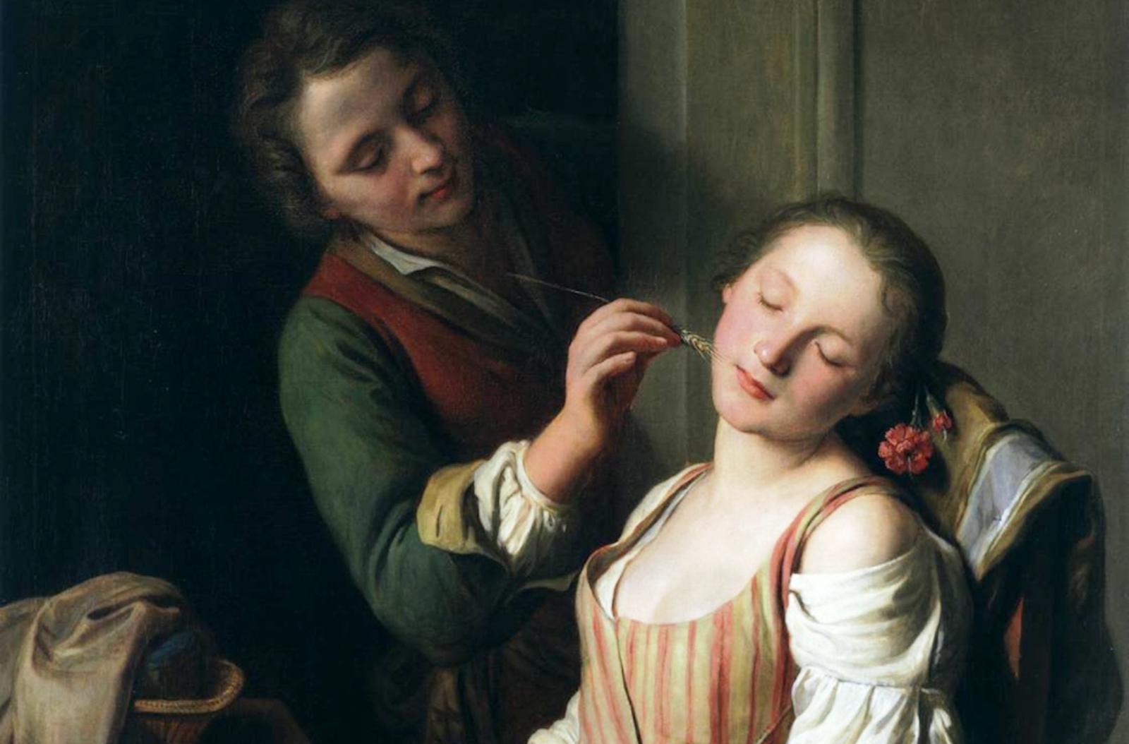 Пьетро Ротари «Спящая девушка, или Щекотка», 1750−1755.