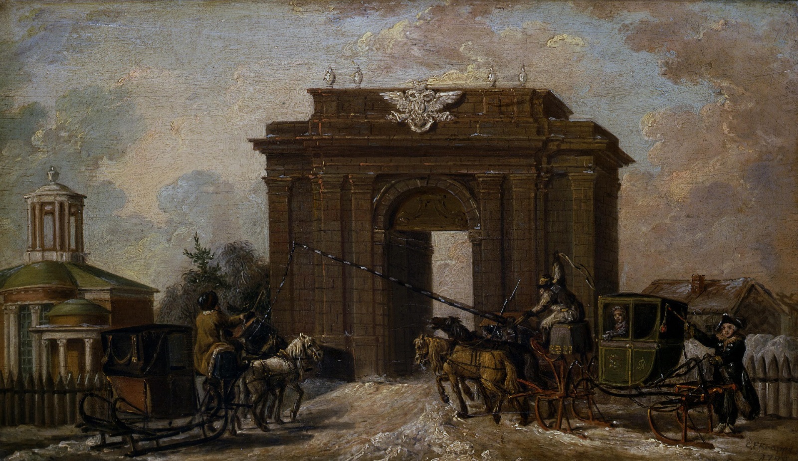 Екатерингофские ворота, построенные при Екатерине II.
