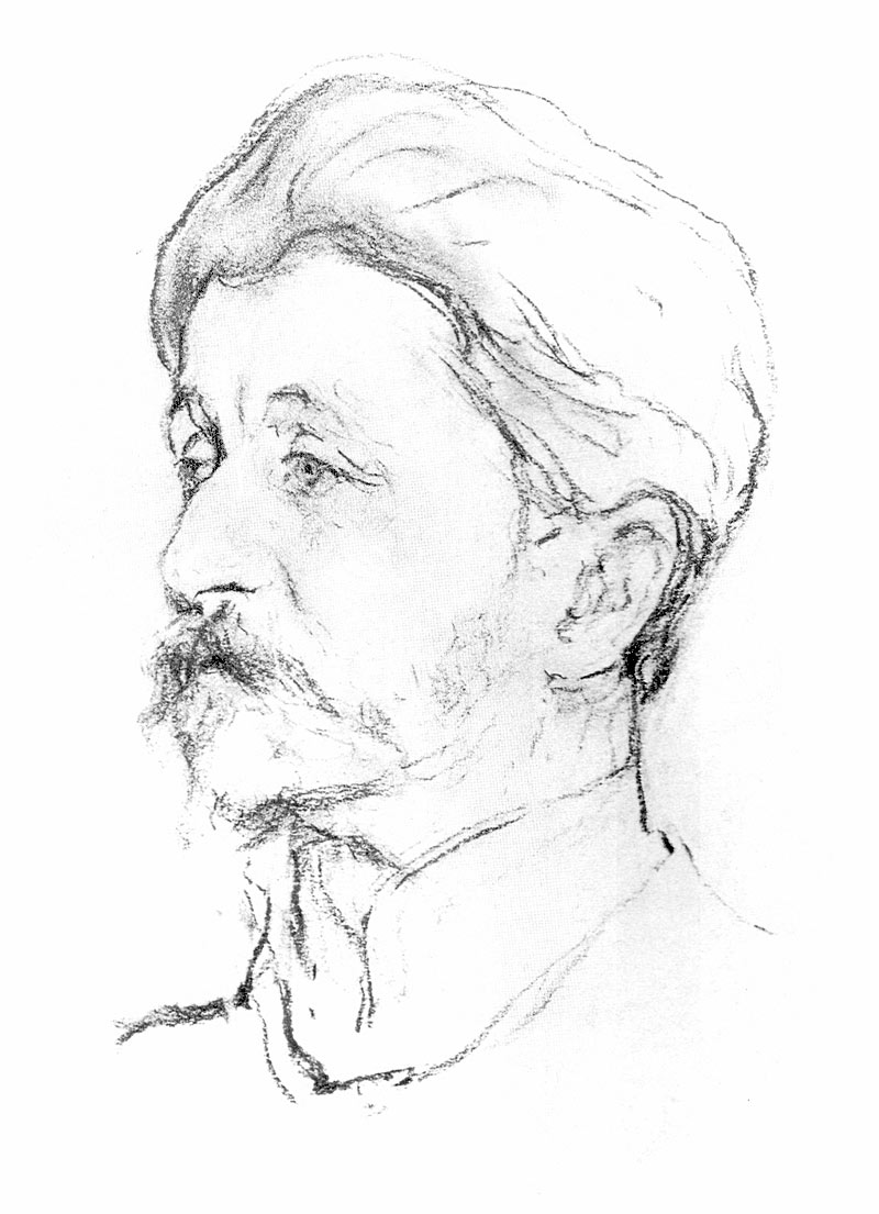 Валентин Серов. Портрет Врубеля, 1907 год.