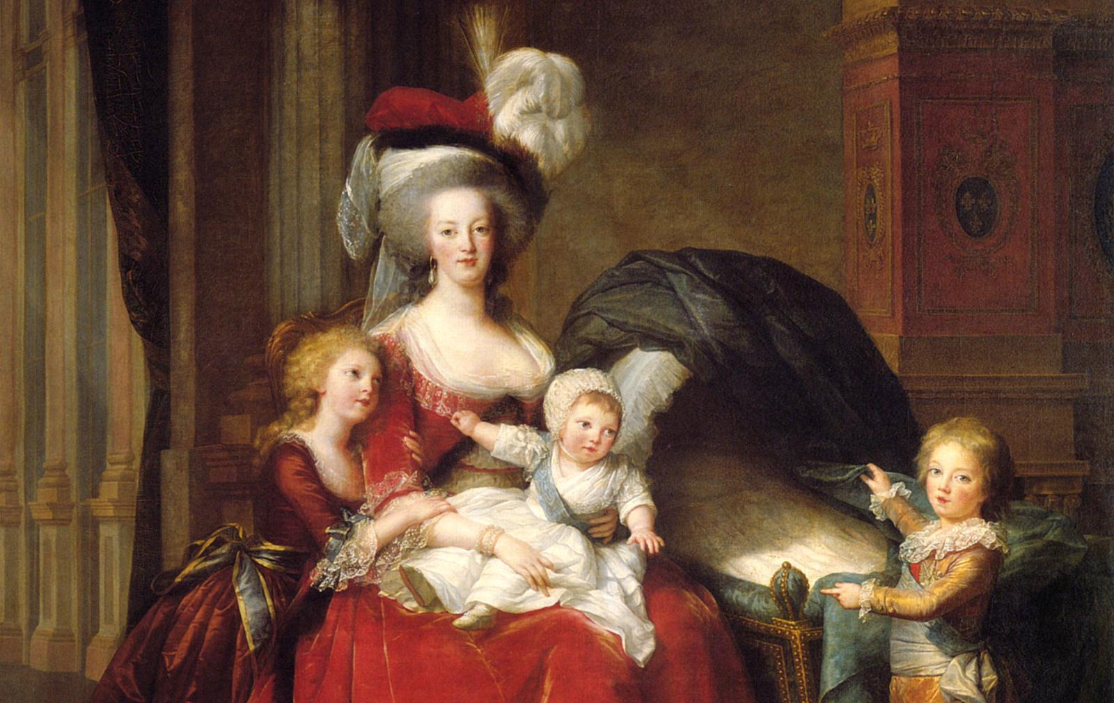 Королева с детьми, 1787 г. Элизабет Виже-Лебрен.