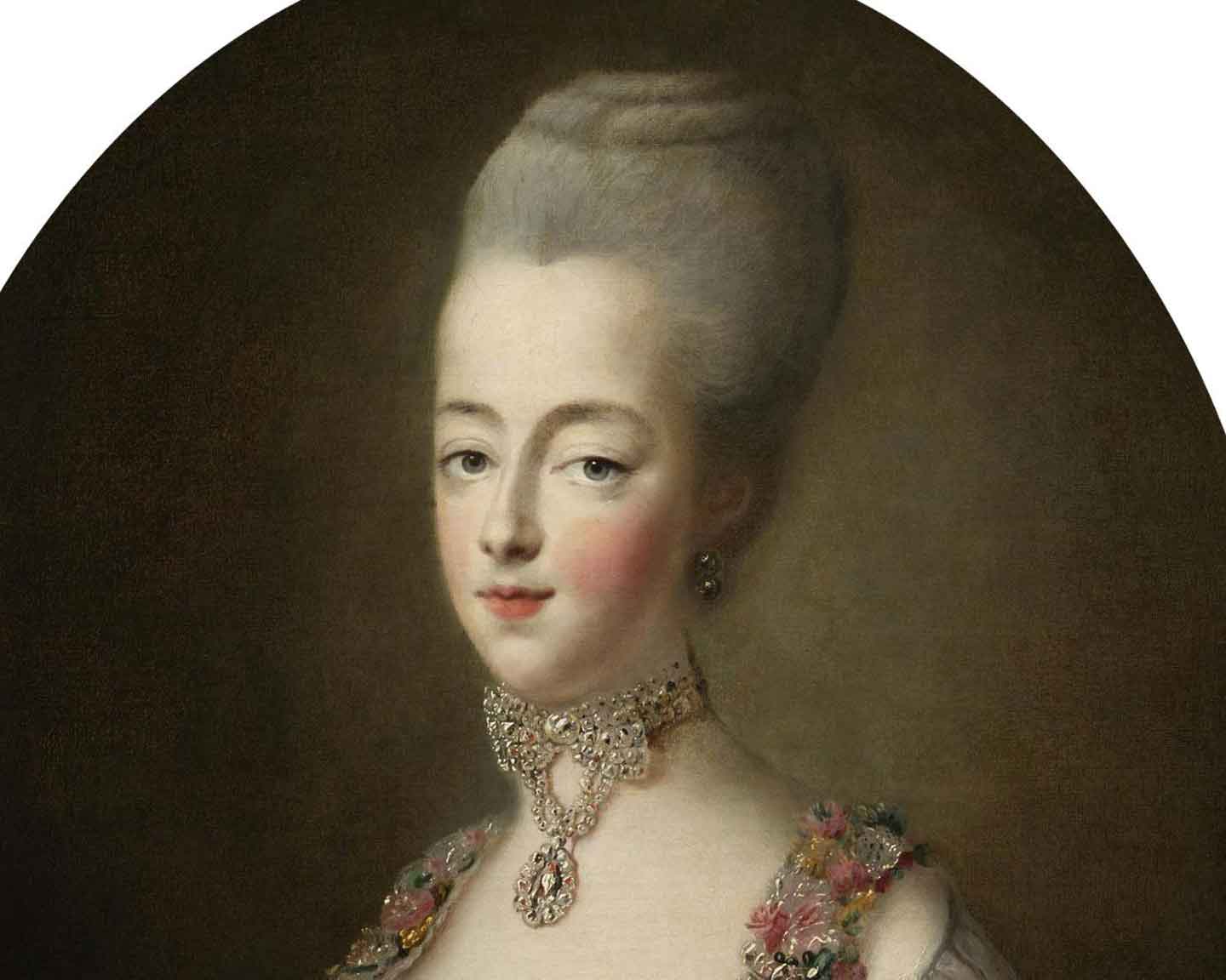 Мария Антуанетта в 1772 году. Франсуа-Юбер Друэ.