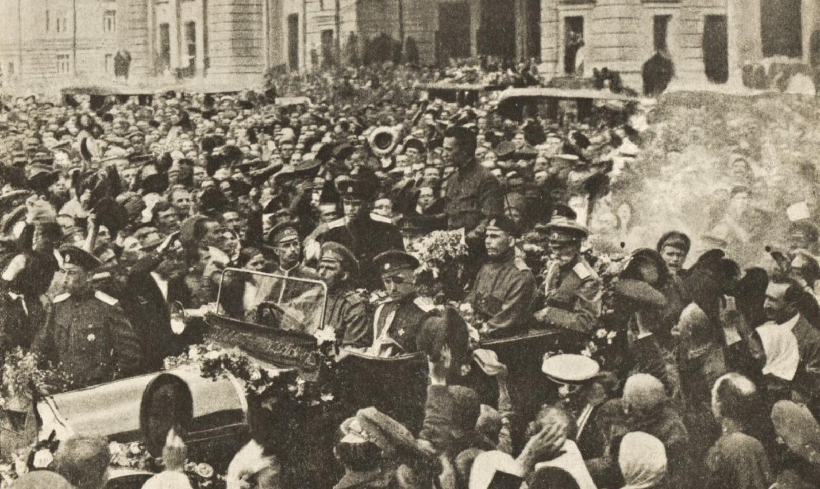 Встреча Керенского в мае 1917 г. в Москве.