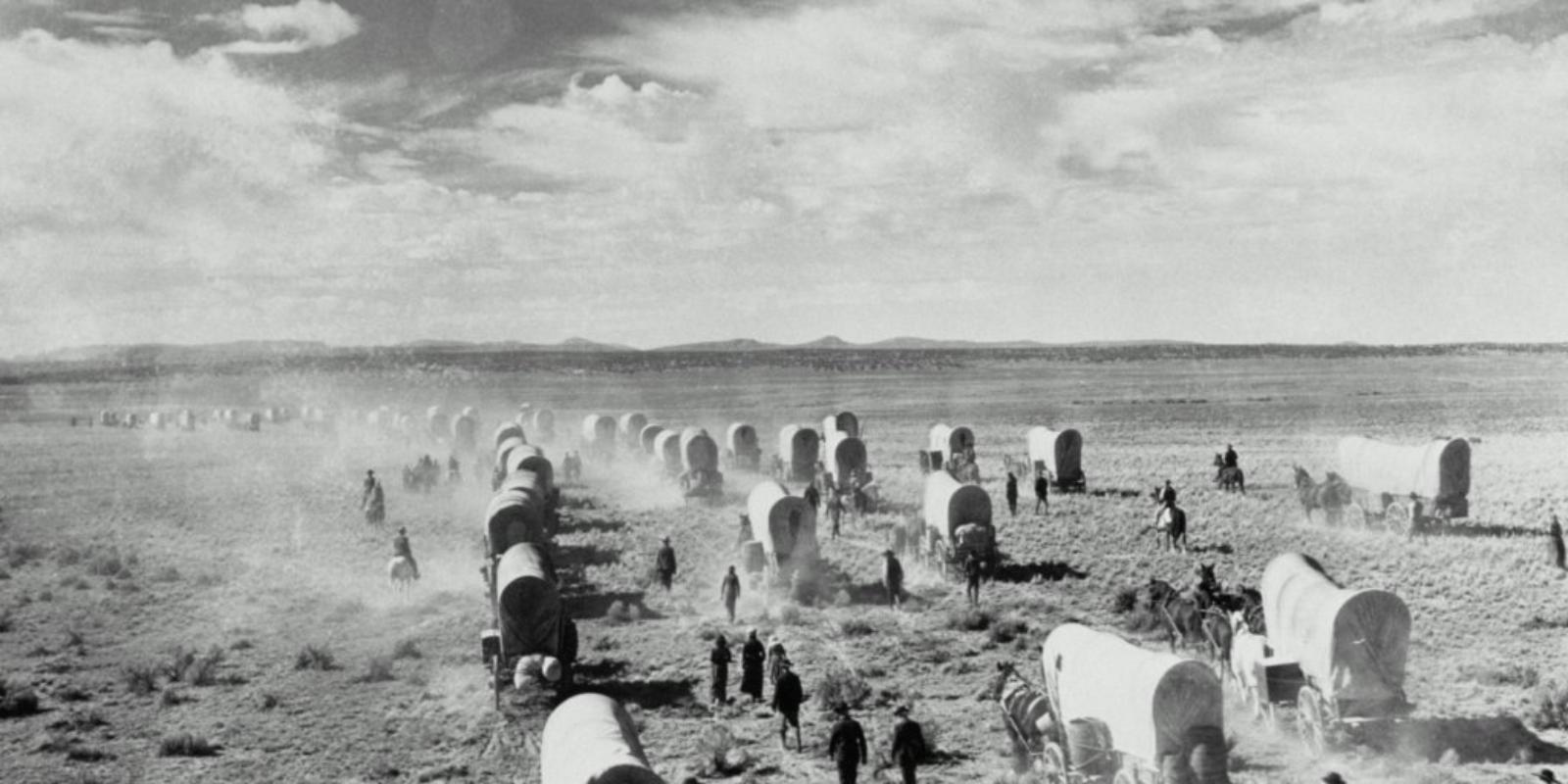 Фургоны колонизаторов.