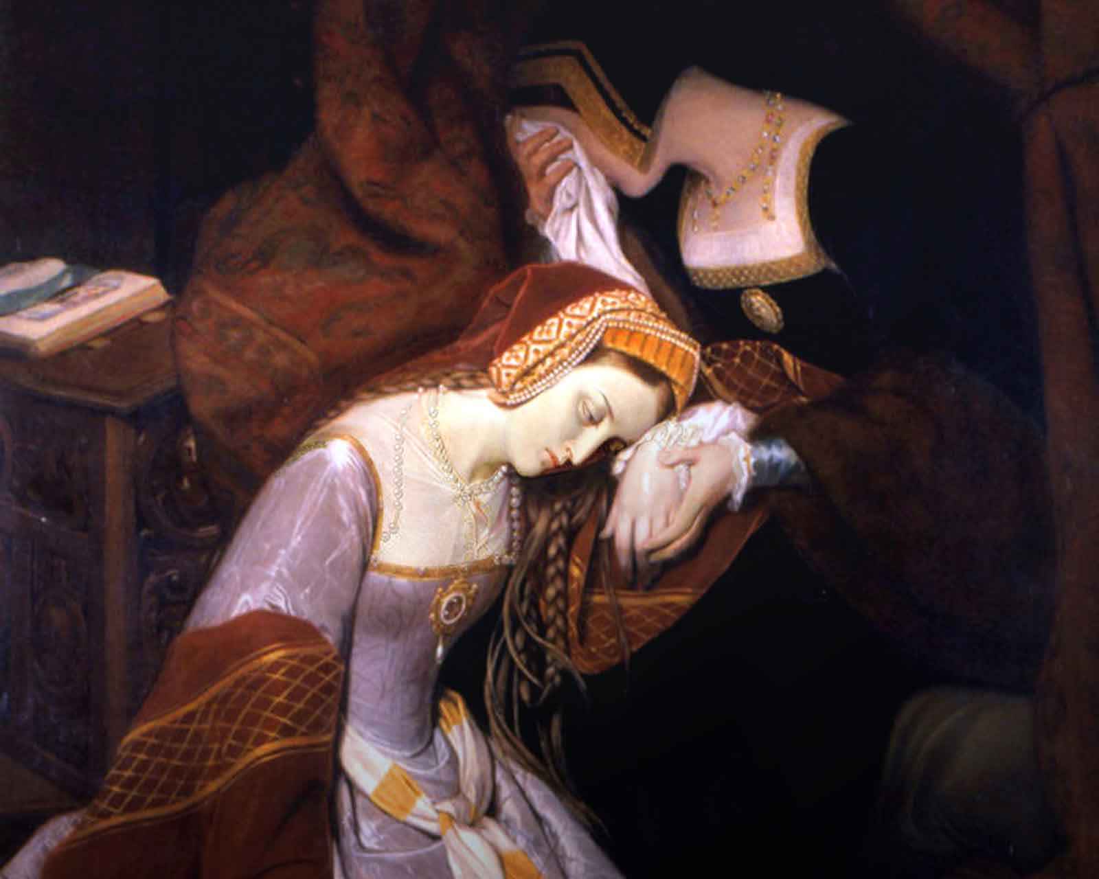 Анна Болейн в Лондонском Тауэре, 1835 г. Эдуар Сибо.