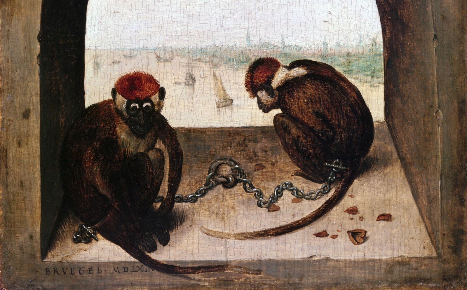 Питер Брейгель Старший. Две обезьяны, 1562.