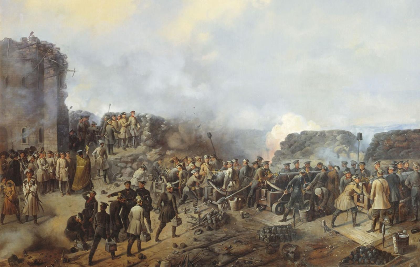 Бой на Малаховом кургане. Севастополь, 1855 год.