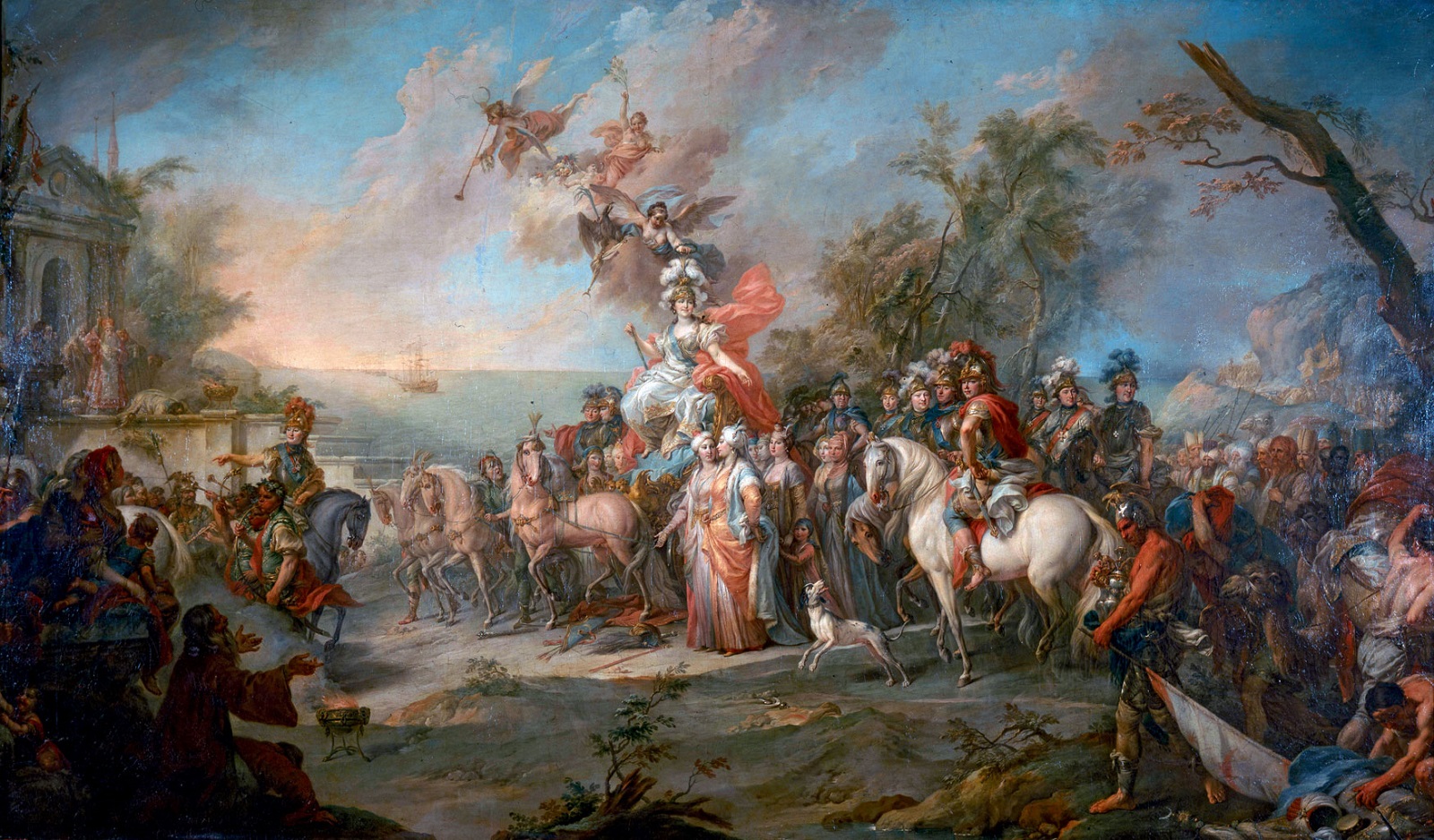 «Аллегория победы Екатерины II над турками и татарами» Стефано Торелли, 1772.