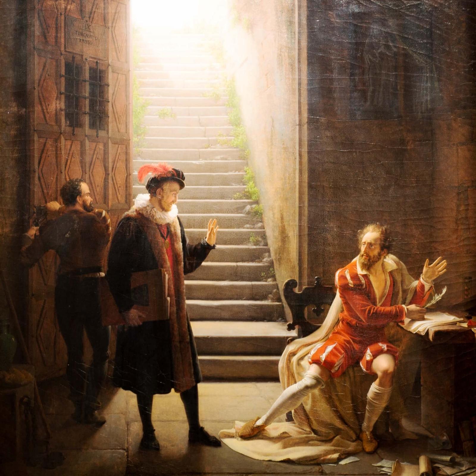 Флёри-Франсуа Ришар. Монтень посещает Тассо, 1822.
