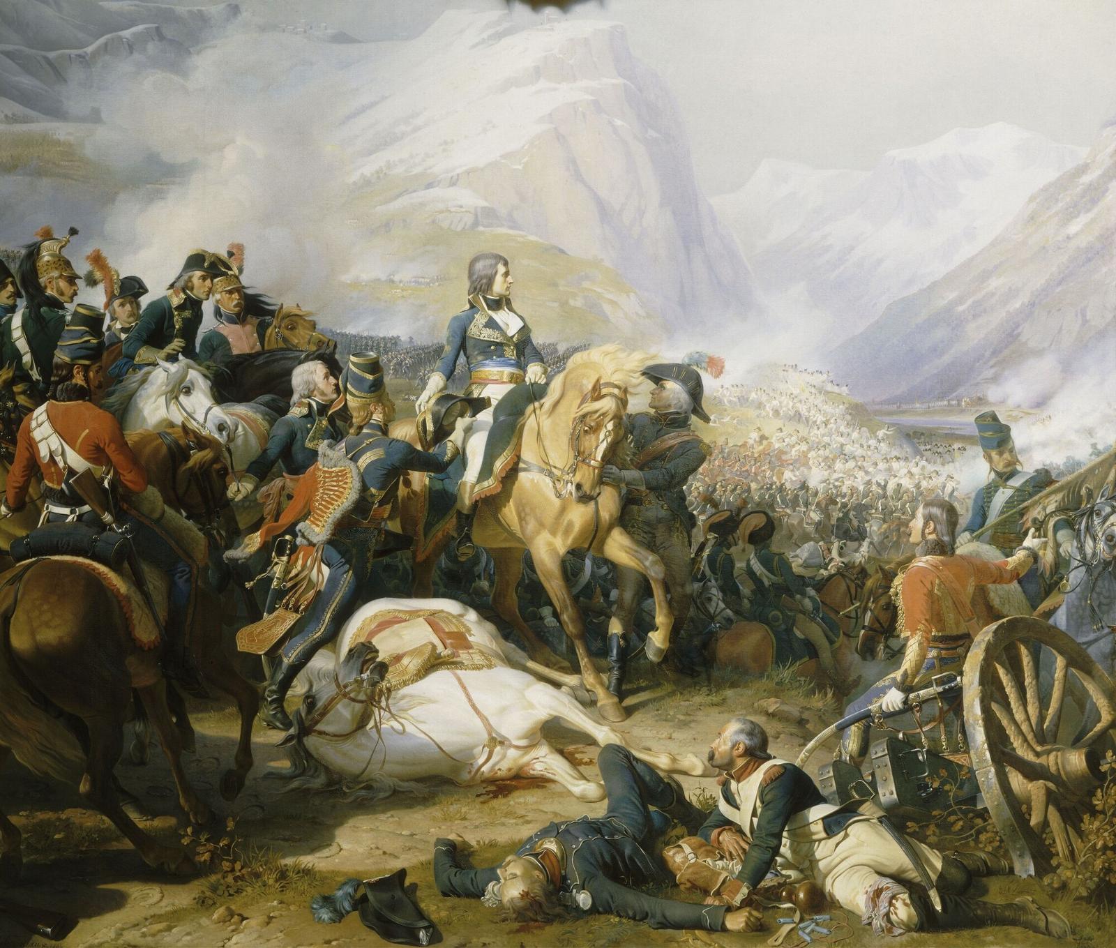 Бонапарт в битве при Риволи. Филиппото, 1845.