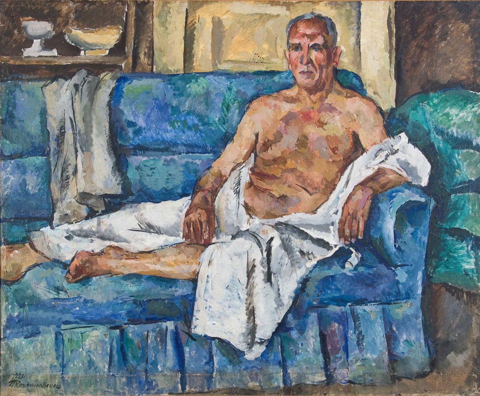 Пётр Кончаловский. Портрет Александра Леонидовича Вишневского. 1921. Музей-заповедник «Абрамцево».