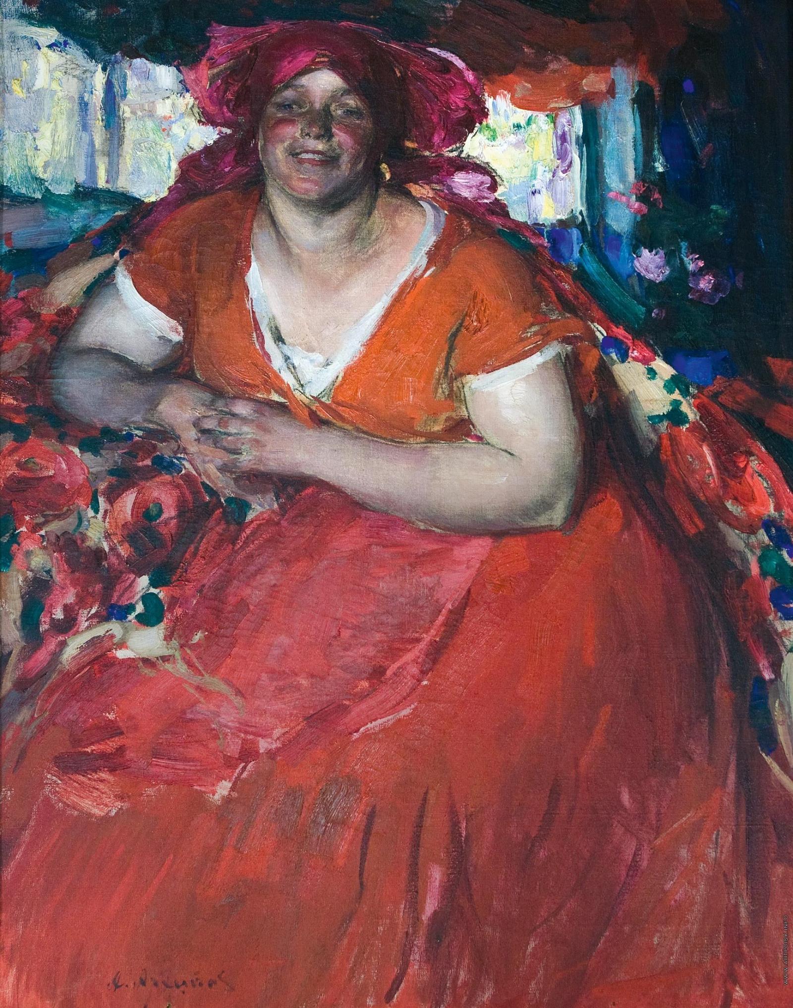 Абрам Архипов. Молодая крестьянка. 1920. Частное собрание, Москва.