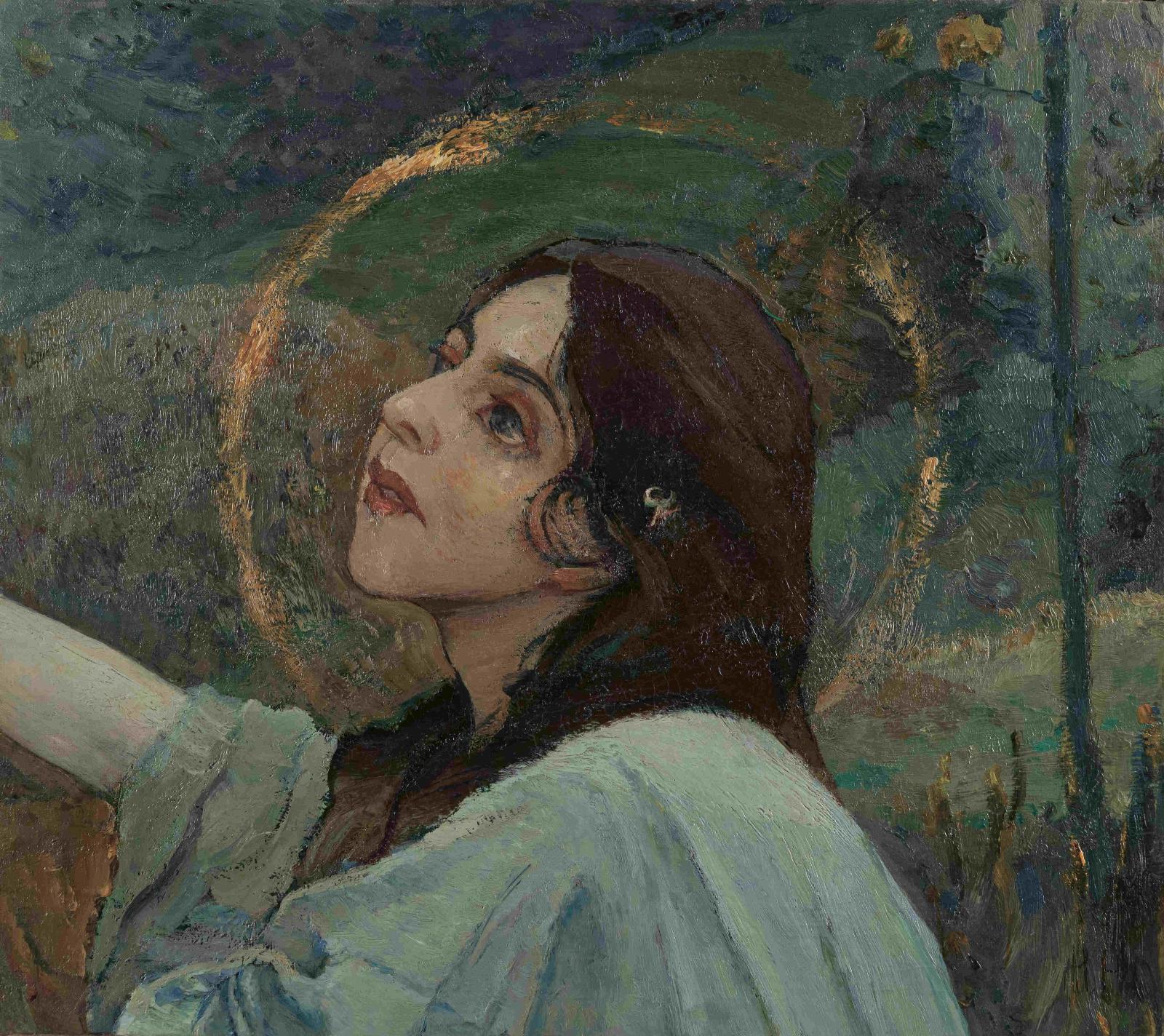 Михаил Нестеров. Голова великомученицы Варвары. 1895, 1921. Собрание Н. А. Мишина, Москва.