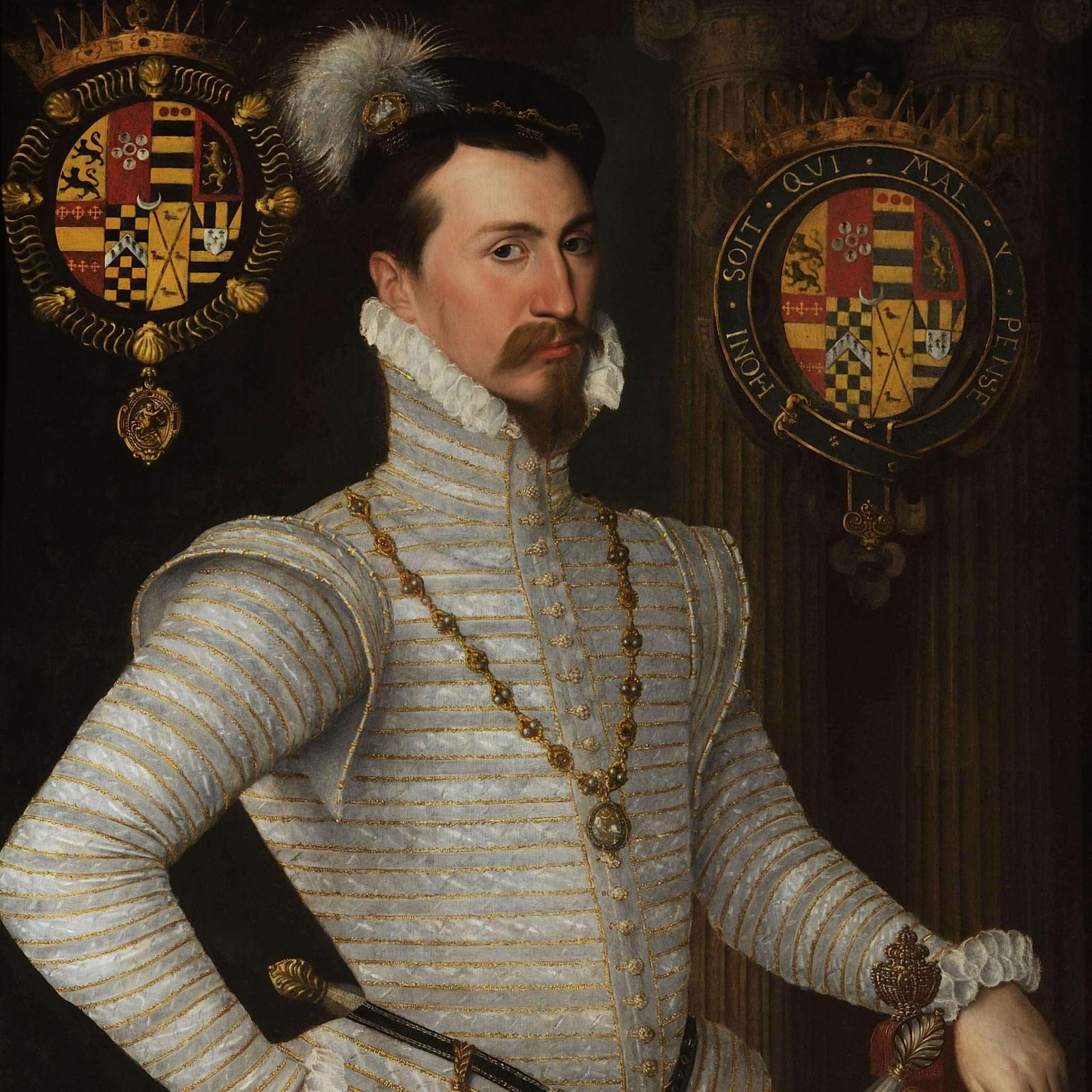 Роберт Дадли — фаворит Елизаветы II и командующий английским корпусом в Нидерландах.
