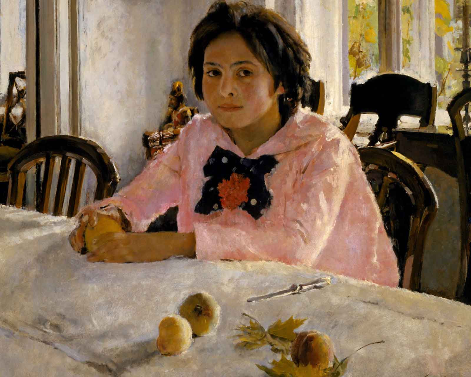 «Девочка с персиками», 1887 г. В.А. Серов.