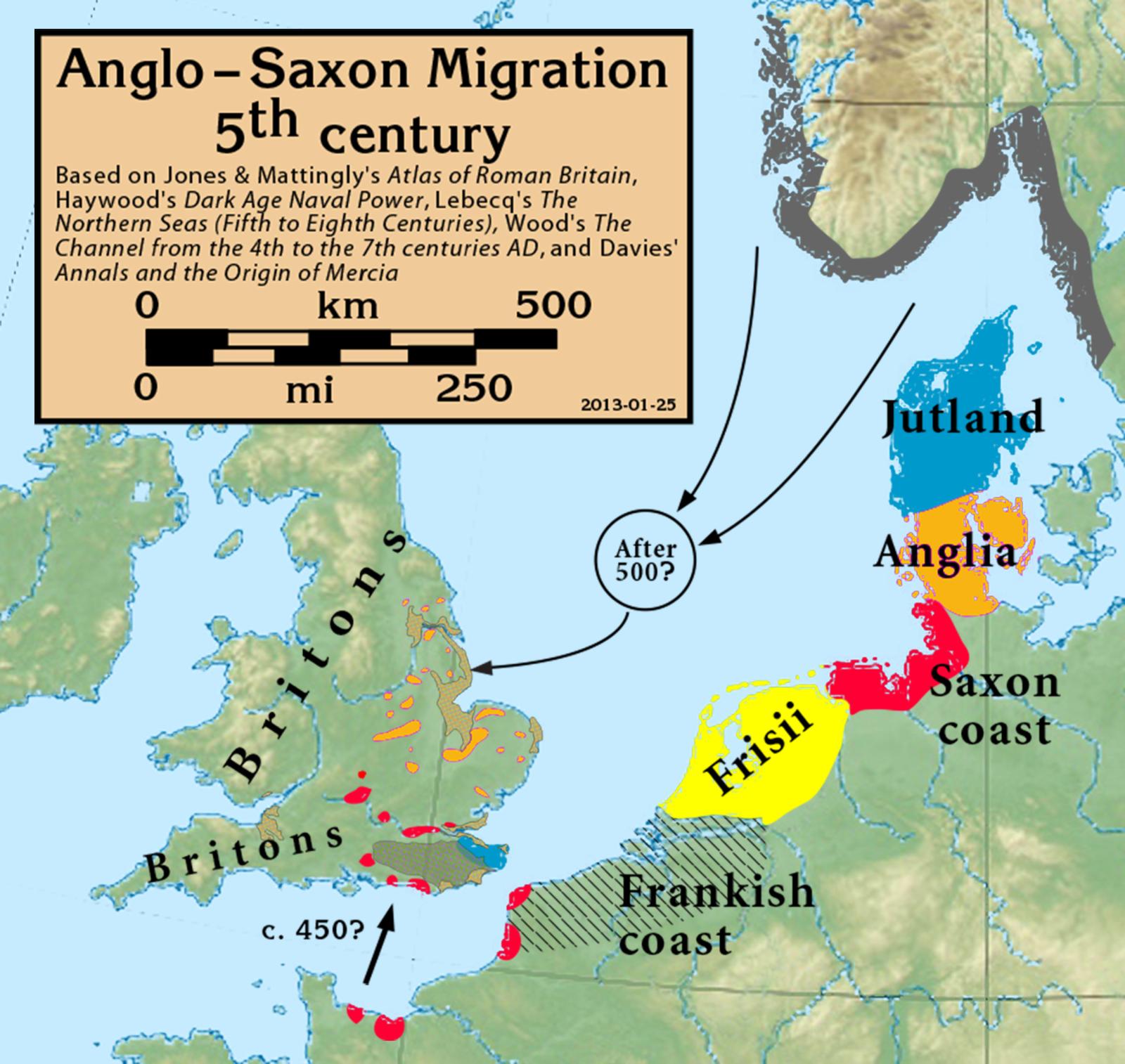 Завоевание Британских островов в 5 веке.