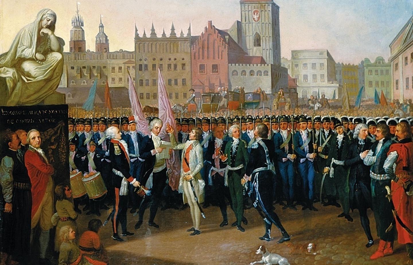 Тадеуш Костюшко принимает присягу, 24 марта 1794 года.
